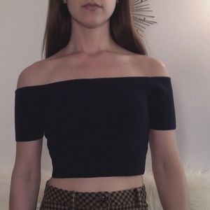 Kendall&Kylie Ribbed Crop Top